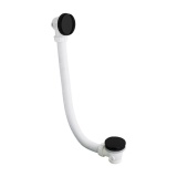 Product Cut out image of the Crosswater MPRO Carbon Black Bath Click-Clack Waste